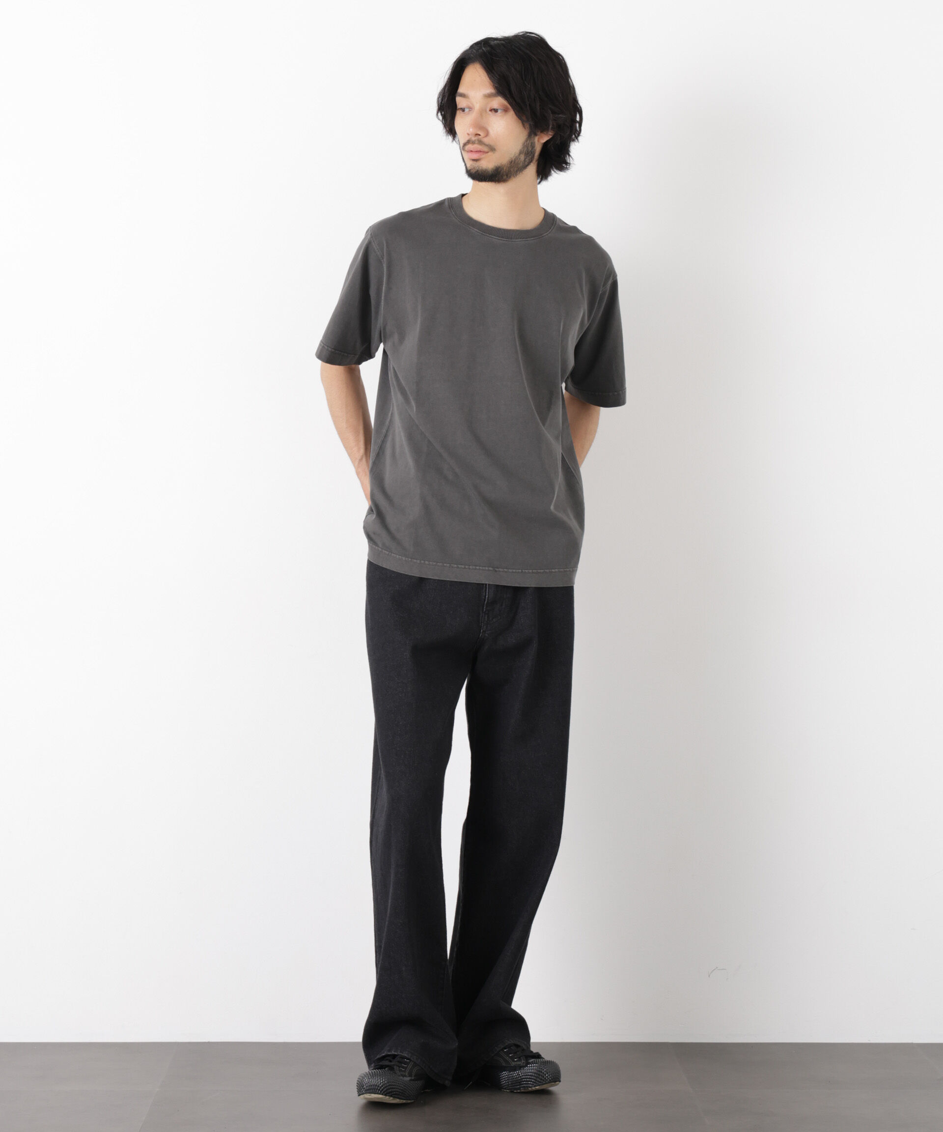 NANO universe「オーバーダイ フェードTシャツ 半袖」|Tシャツ・カットソー|
