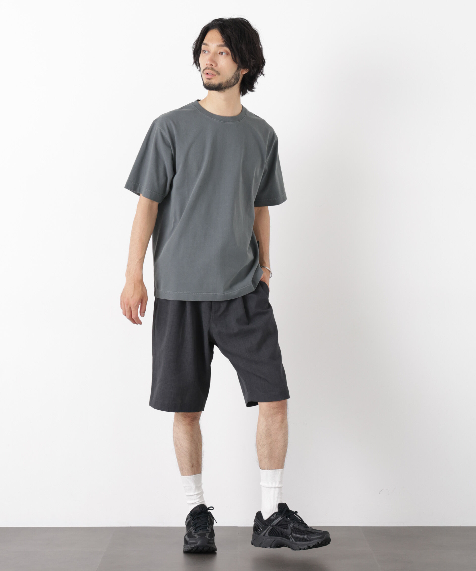 NANO universe「オーバーダイ フェードTシャツ 半袖」|Tシャツ・カットソー|