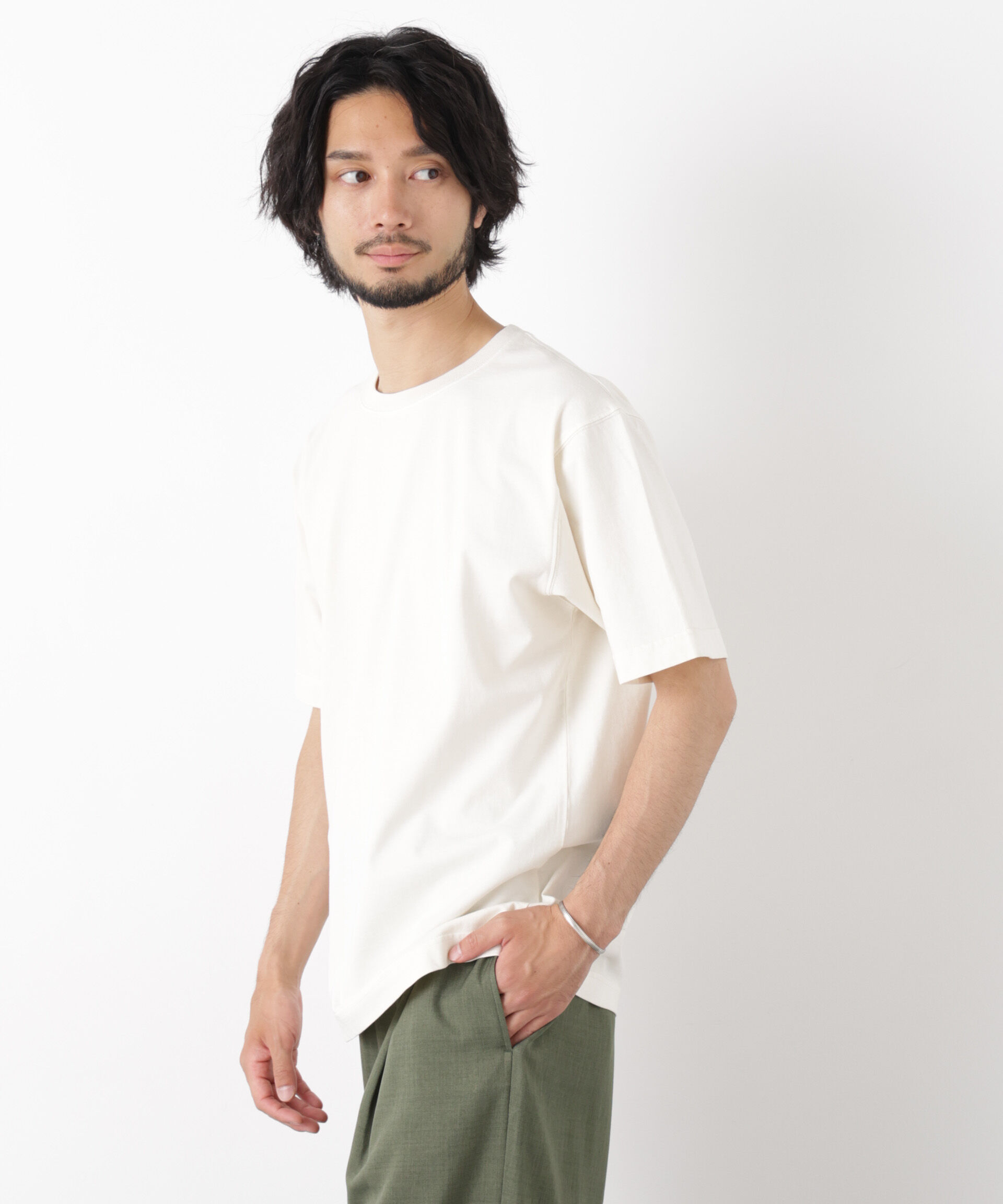 NANO universe「オーバーダイ フェードTシャツ 半袖」|Tシャツ・カットソー|