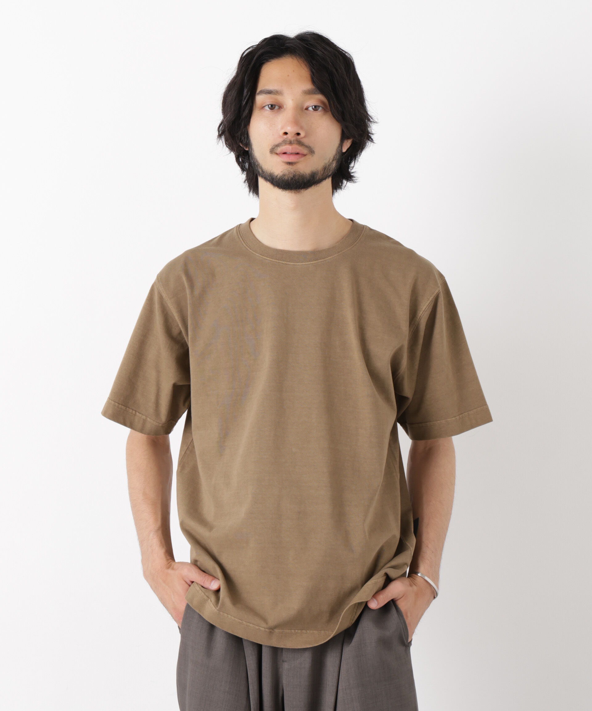 NANO universe「オーバーダイ フェードTシャツ 半袖」|Tシャツ・カットソー|