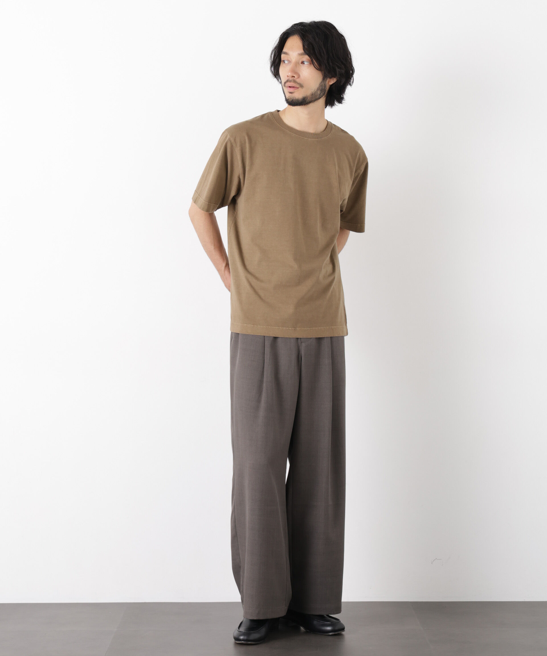 NANO universe「オーバーダイ フェードTシャツ 半袖」|Tシャツ・カットソー|