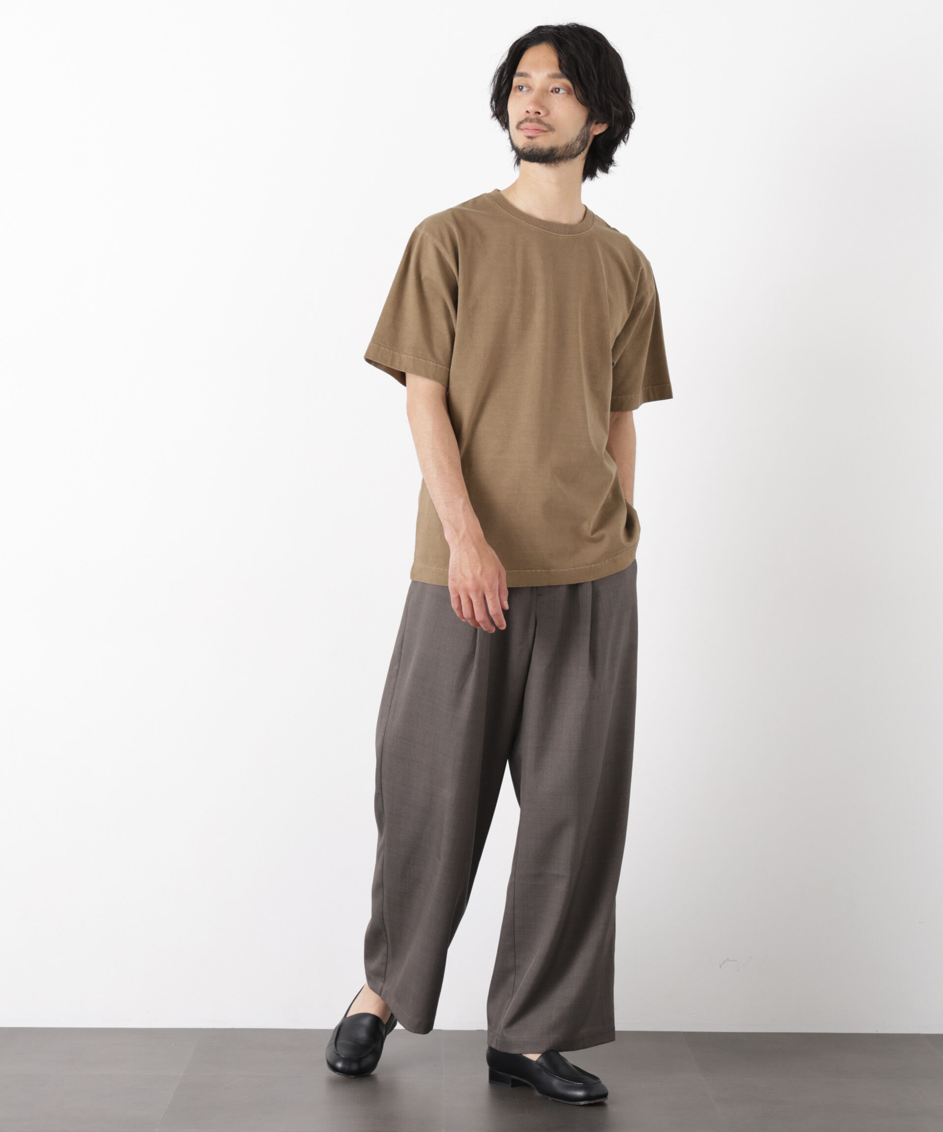 NANO universe「オーバーダイ フェードTシャツ 半袖」|Tシャツ・カットソー|