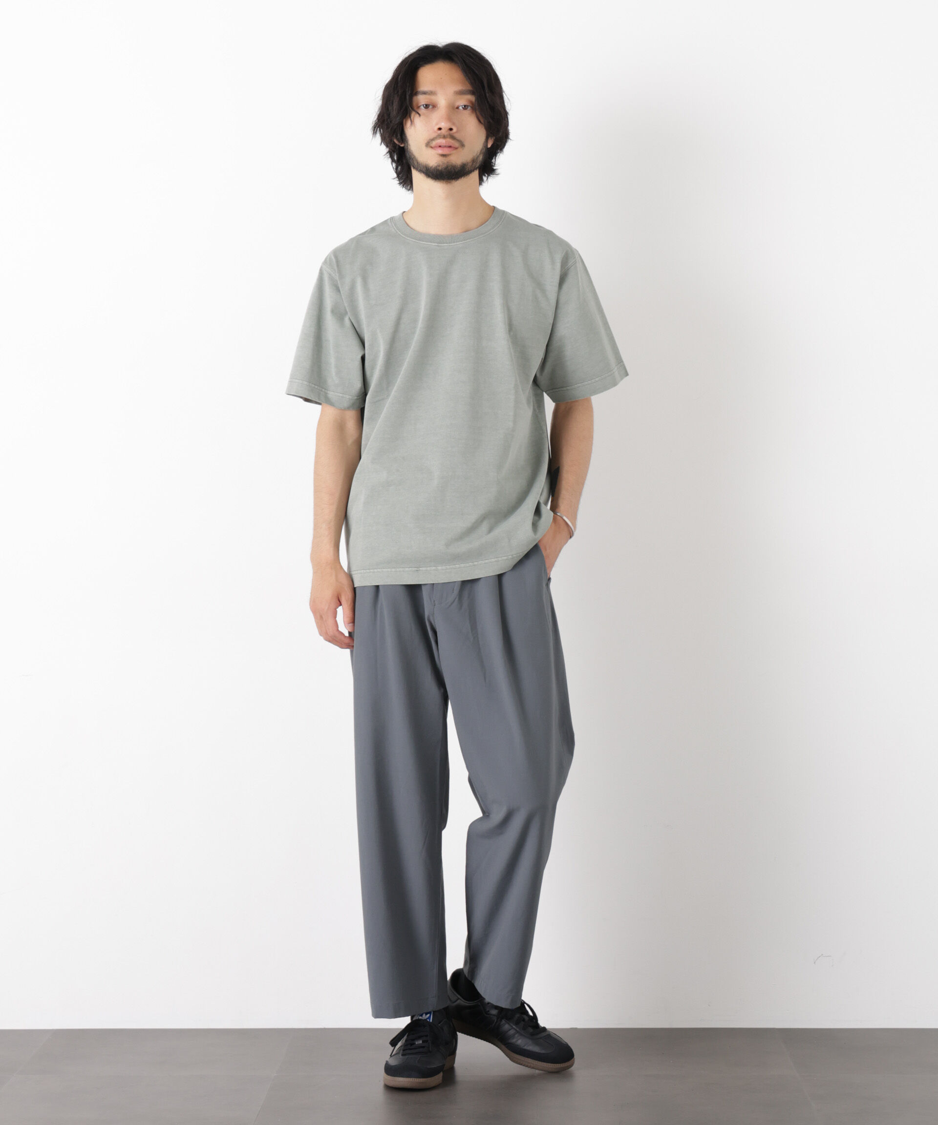 NANO universe「オーバーダイ フェードTシャツ 半袖」|Tシャツ・カットソー|