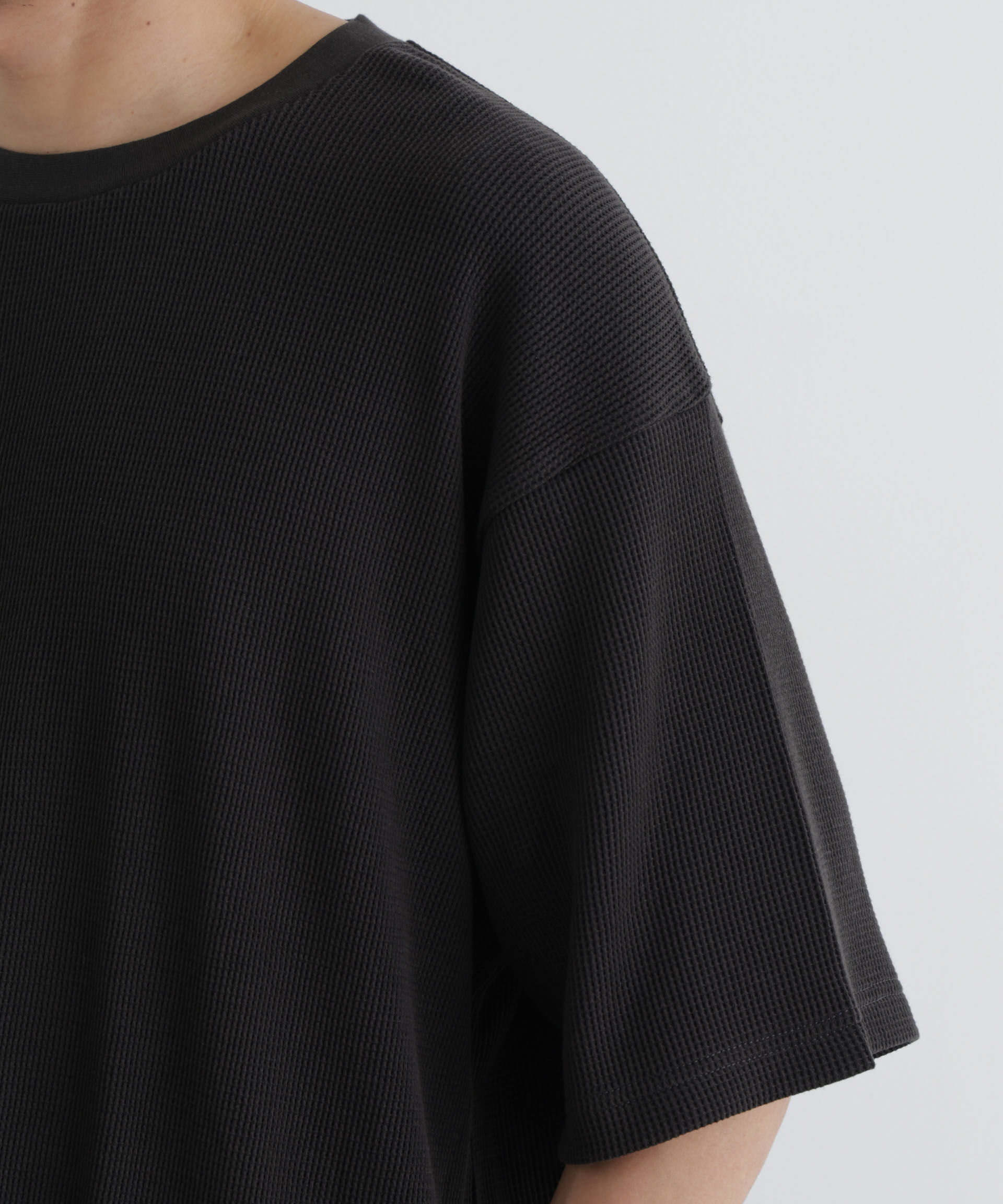 NANO universe「USAコットン&times;COOLMAX(R) ワッフルワイドTシャツ半袖」|Tシャツ・カットソー|