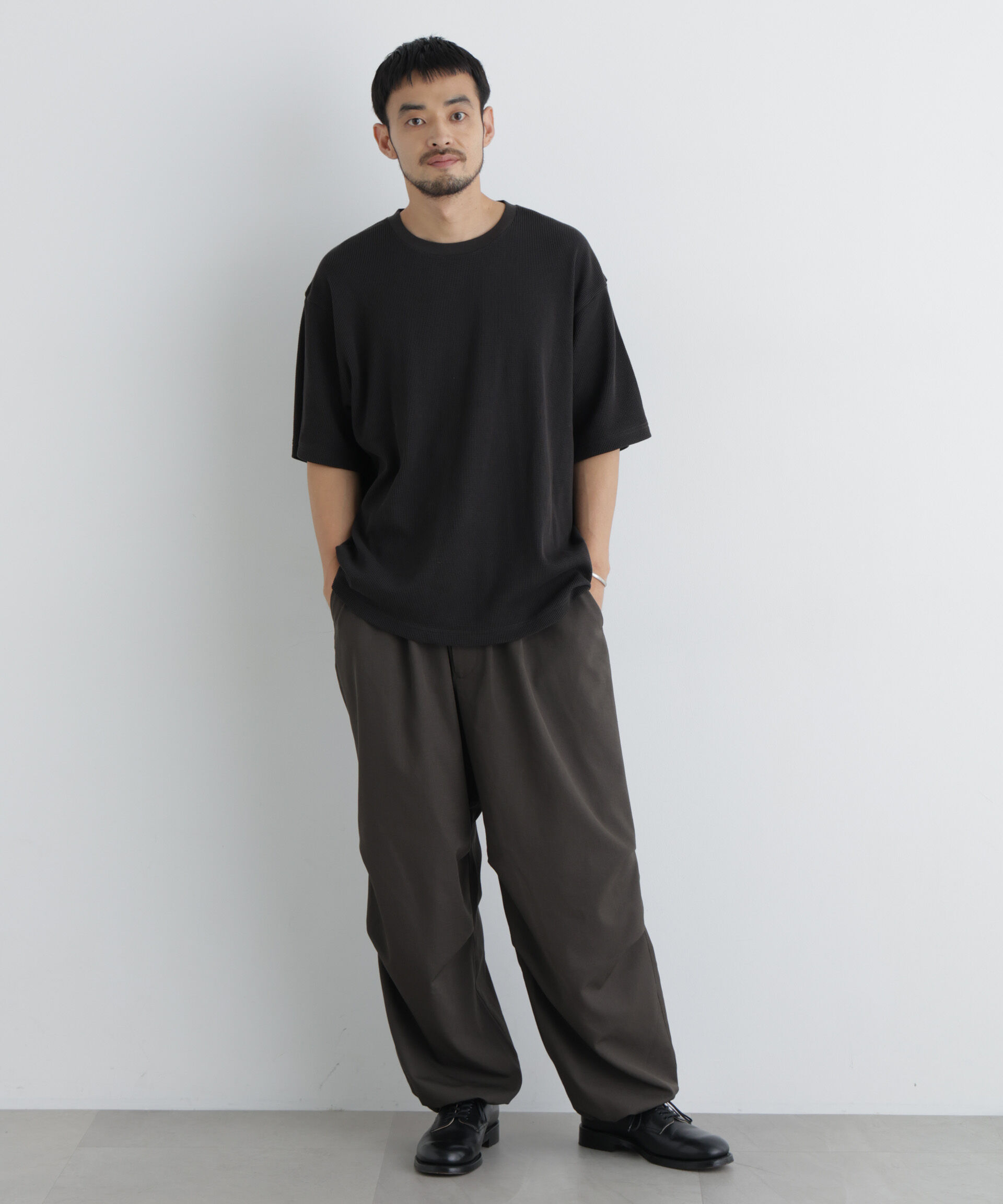 NANO universe「USAコットン&times;COOLMAX(R) ワッフルワイドTシャツ半袖」|Tシャツ・カットソー|