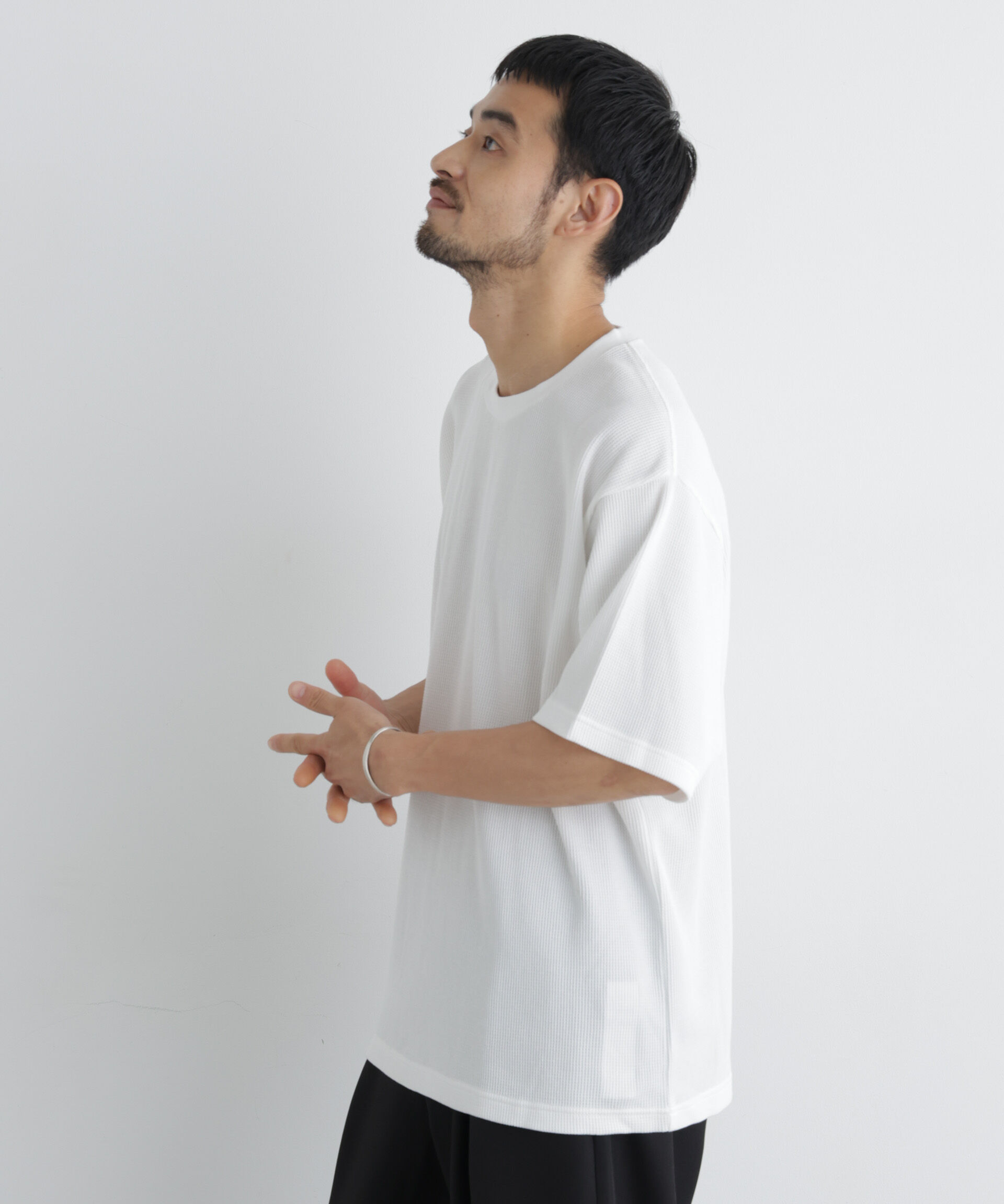NANO universe「USAコットン&times;COOLMAX(R) ワッフルワイドTシャツ半袖」|Tシャツ・カットソー|