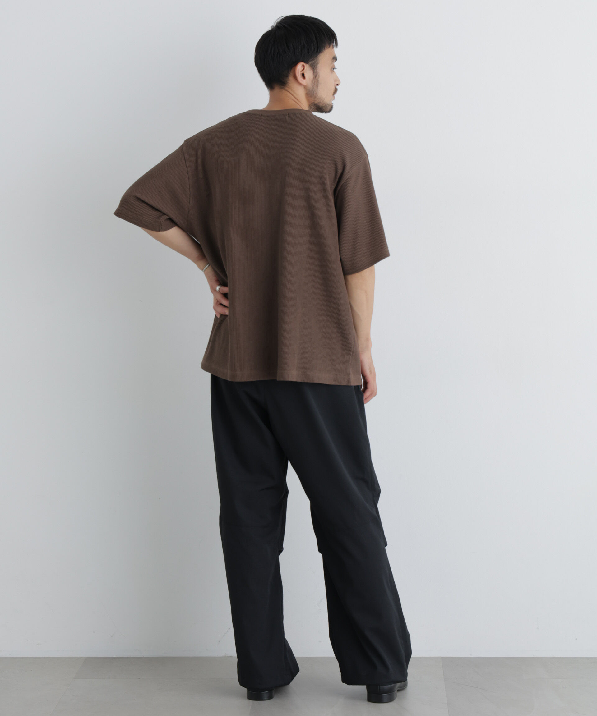 NANO universe「USAコットン&times;COOLMAX(R) ワッフルワイドTシャツ半袖」|Tシャツ・カットソー|