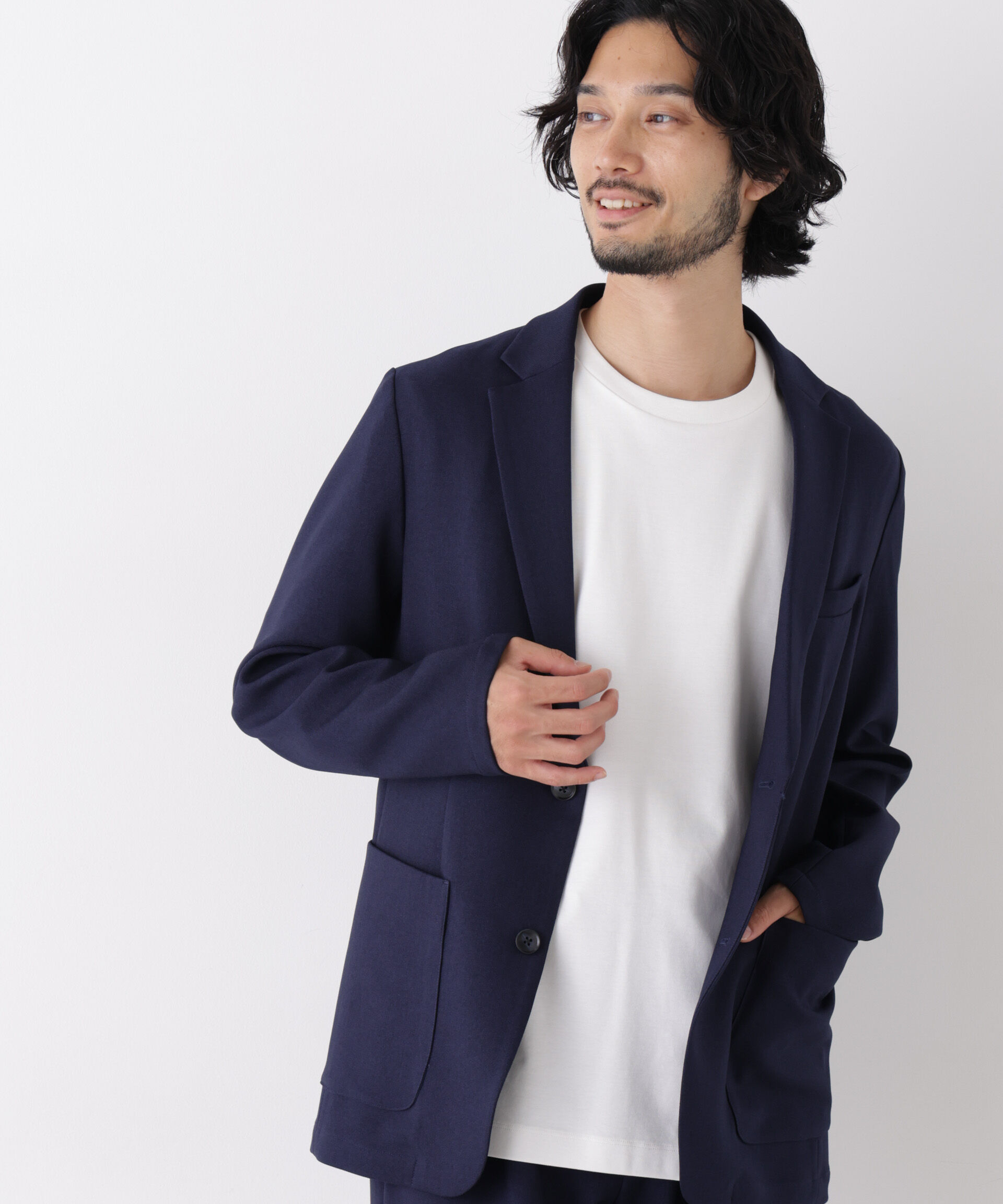 NANO universe「Always ソフトツイルセットアップ」|スーツ|