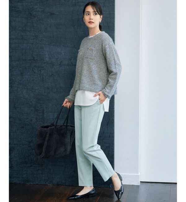 自由区「【撥水加工・洗える】TRギャバ裏起毛テーパード パンツ」|その他|