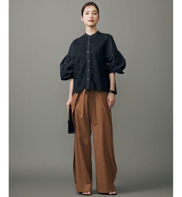 自由区「フロントディテールラップワイド パンツ」|その他|