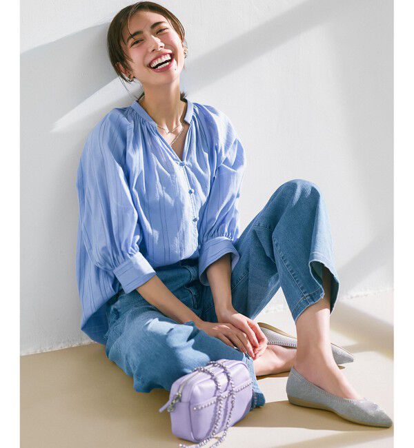23区「【見上愛さん着用/Oggi・VERY掲載/接触冷感】23区DENIM サマー ストレート ワイド パンツ」|デニム|