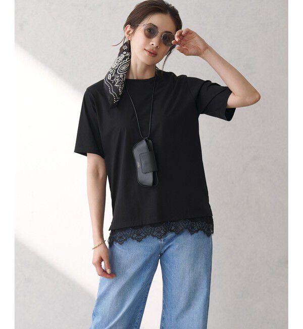 23区「【見上愛さん着用/Oggi・VERY掲載/接触冷感】23区DENIM サマー ストレート ワイド パンツ」|デニム|