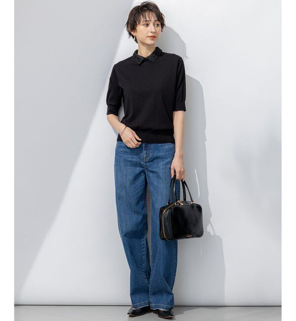 23区「【見上愛さん着用/Oggi・VERY掲載/接触冷感】23区DENIM サマー ストレート ワイド パンツ」|デニム|