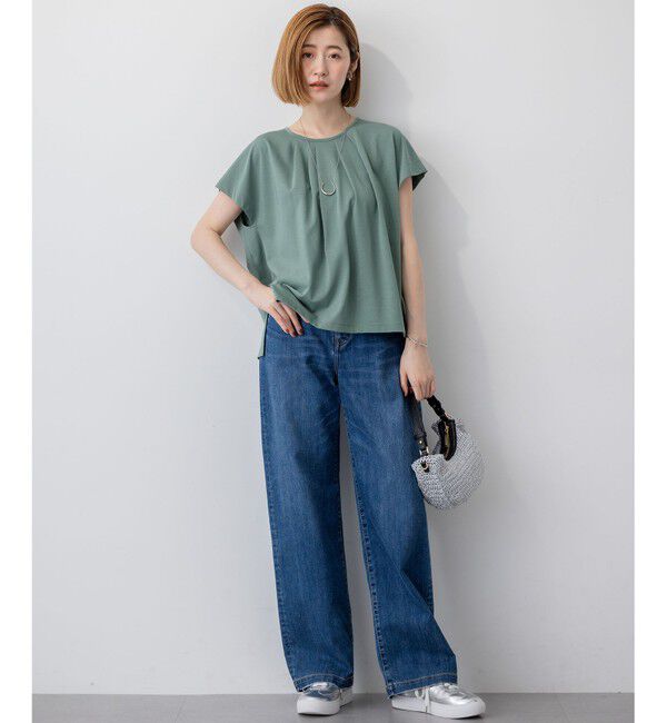 23区「【見上愛さん着用/Oggi・VERY掲載/接触冷感】23区DENIM サマー ストレート ワイド パンツ」|デニム|