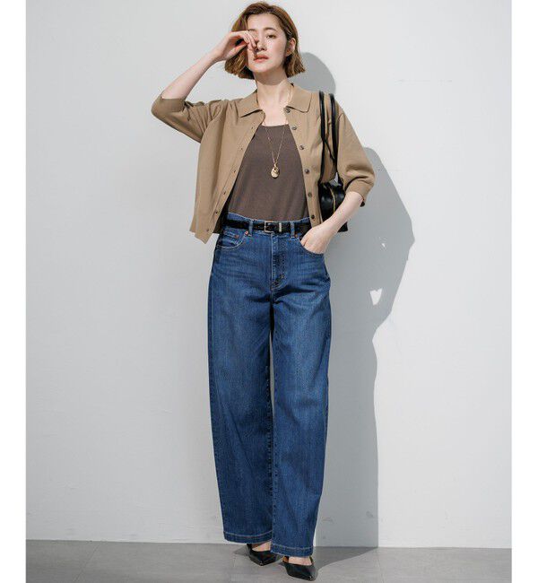 23区「【見上愛さん着用/Oggi・VERY掲載/接触冷感】23区DENIM サマー ストレート ワイド パンツ」|デニム|
