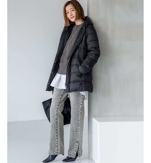 23区「【SLOW/一部店舗限定】スリット ストレート デニム」|デニム|