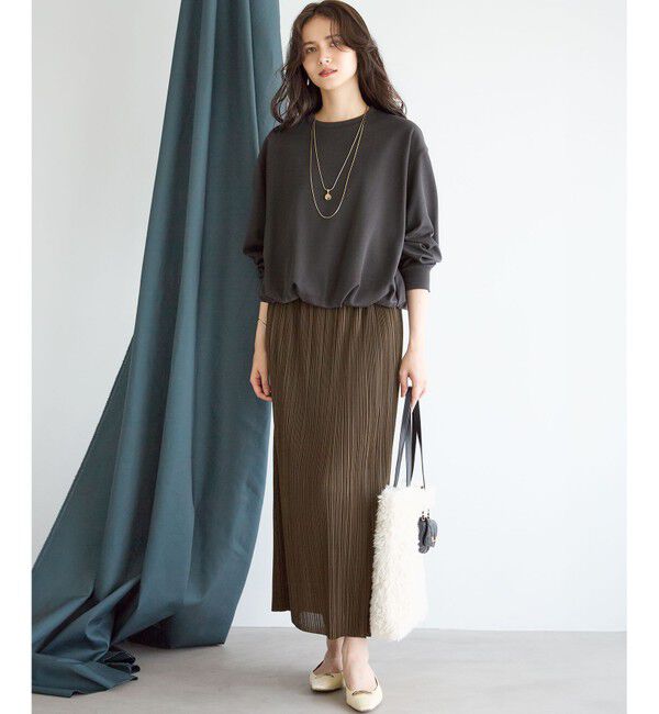 23区「【SLOW/一部店舗限定】トリコットプリーツ Iライン スカート」|スカート|