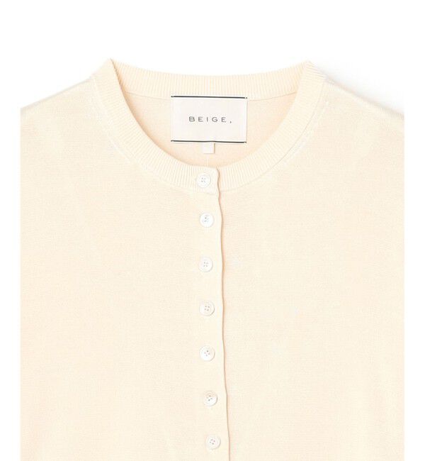 BEIGE,「MASON / シルククルーネックカーディガン」|ニット・セーター|