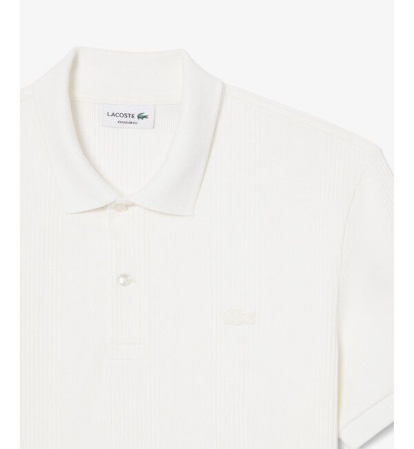 LACOSTE「リブニットポロシャツ」|ポロシャツ|