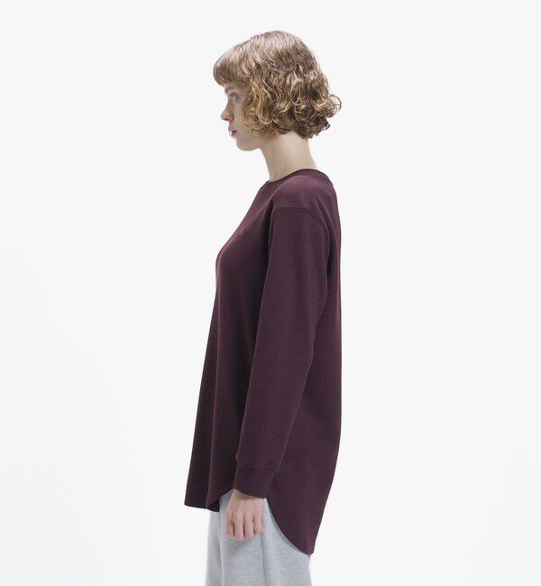 LACOSTE「ラウンドヘム ワッフルロングスリーブTシャツ」|Tシャツ・カットソー|