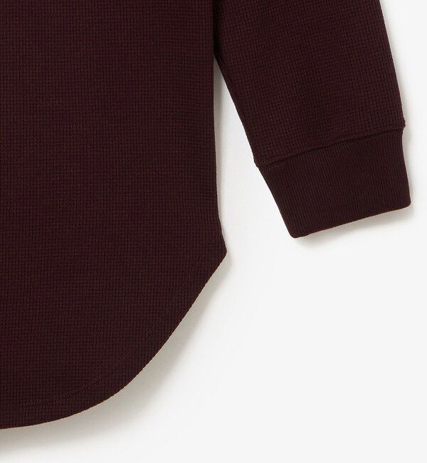LACOSTE「ラウンドヘム ワッフルロングスリーブTシャツ」|Tシャツ・カットソー|