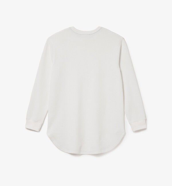 LACOSTE「ラウンドヘム ワッフルロングスリーブTシャツ」|Tシャツ・カットソー|