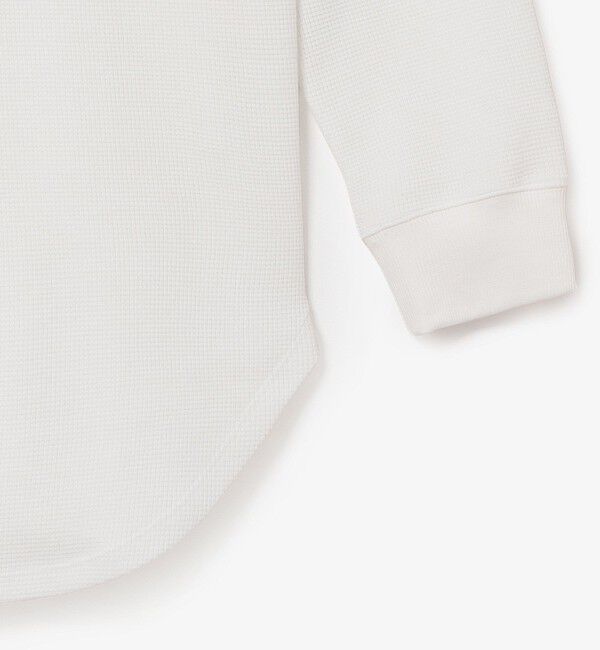 LACOSTE「ラウンドヘム ワッフルロングスリーブTシャツ」|Tシャツ・カットソー|
