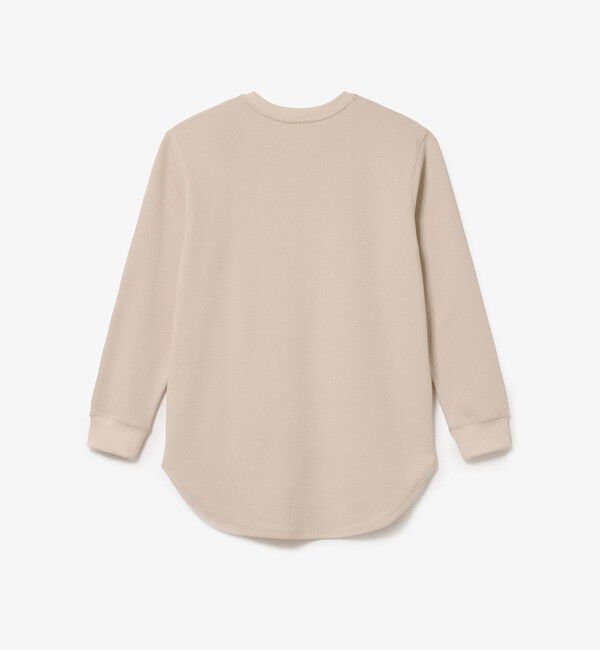 LACOSTE「ラウンドヘム ワッフルロングスリーブTシャツ」|Tシャツ・カットソー|
