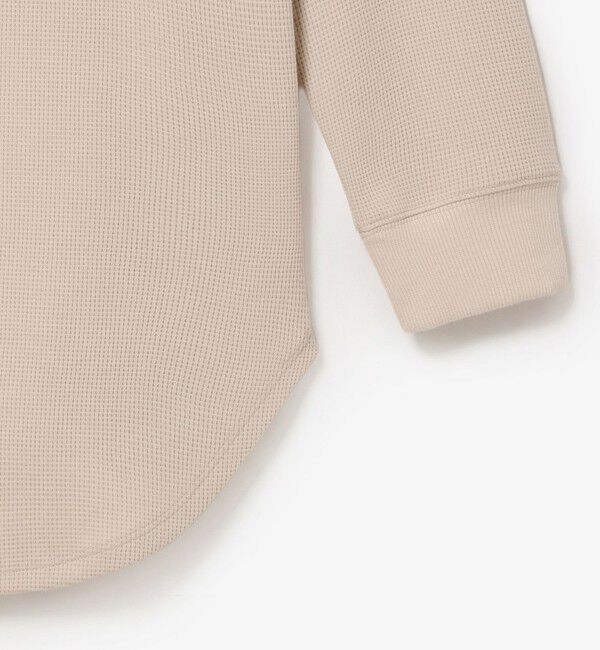 LACOSTE「ラウンドヘム ワッフルロングスリーブTシャツ」|Tシャツ・カットソー|