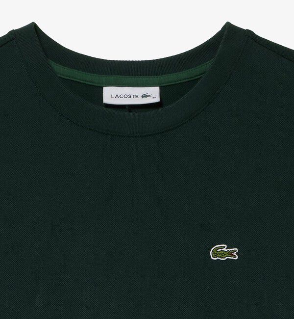 LACOSTE「ローウエストノースリーブ鹿の子ドレス」|ワンピース|