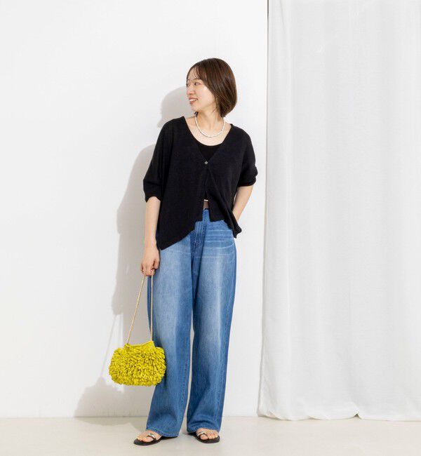 NOLLEY'S「《手洗い可能》フレンチリネンボレロカーデ」|カーディガン|