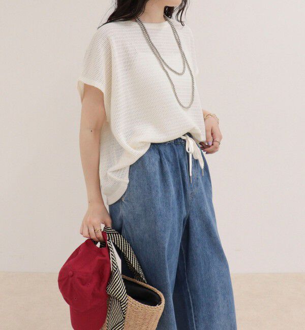 fredy emue「メッシュフレンチプルオーバーカットソー」|Tシャツ・カットソー|