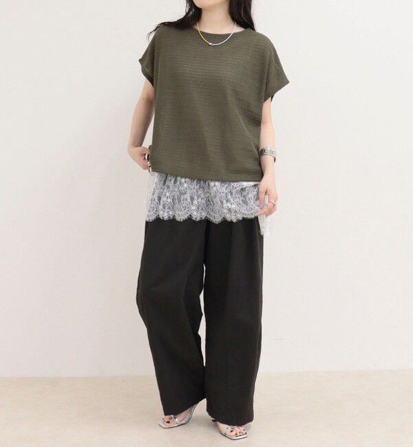 fredy emue「メッシュフレンチプルオーバーカットソー」|Tシャツ・カットソー|