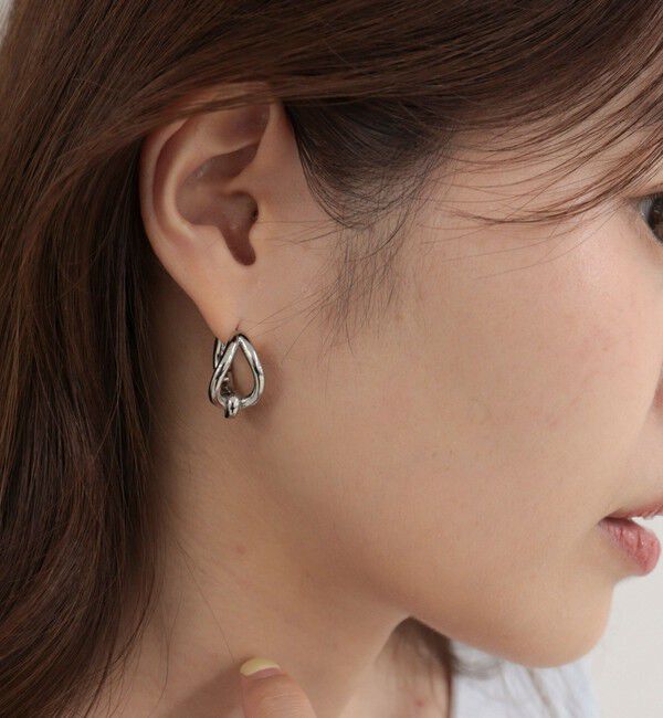 fredy emue「ステンレス涙フレームピアス」|ピアス|