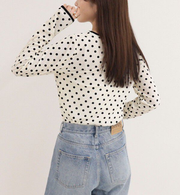 fredy emue「チュールドットロンＴシャツ」|Tシャツ・カットソー|