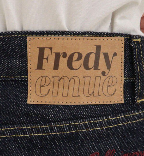 fredy emue「【@sora_522m企画】ロゴ刺繍入りストレートデニムパンツ」|デニム|