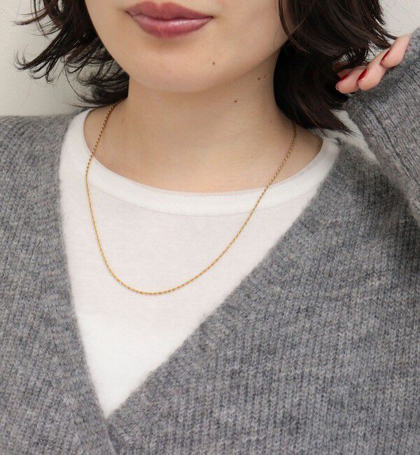 fredy emue「ステンレス細ねじりチェーンネックレス」|ネックレス|ゴールド
