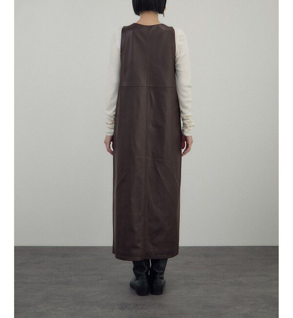 SALON adam et rope'「レザーライクジャンパースカート」|スカート|