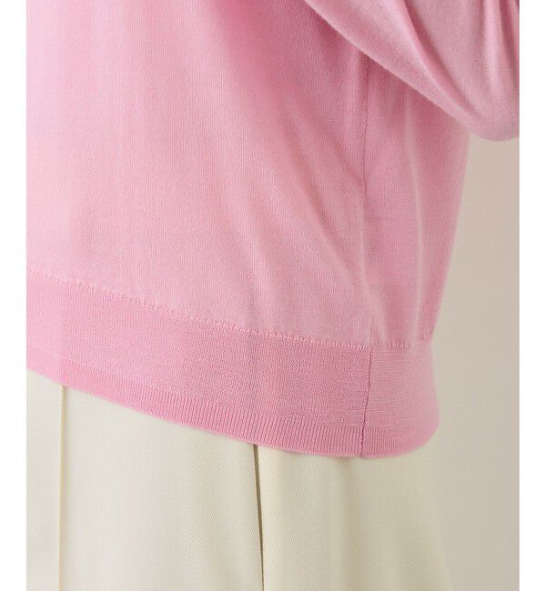 ROPE「【J'aDoRe・一部店舗限定サイズ】メリノウール袖パールハイネックニット/アンサンブル対応・イージーケア」|ニット・セーター|