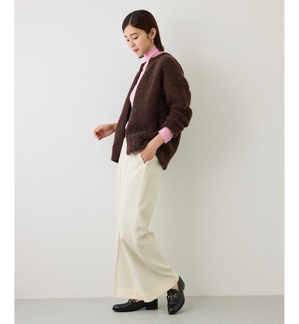 ROPE「【J'aDoRe・一部店舗限定サイズ】メリノウール袖パールハイネックニット/アンサンブル対応・イージーケア」|ニット・セーター|