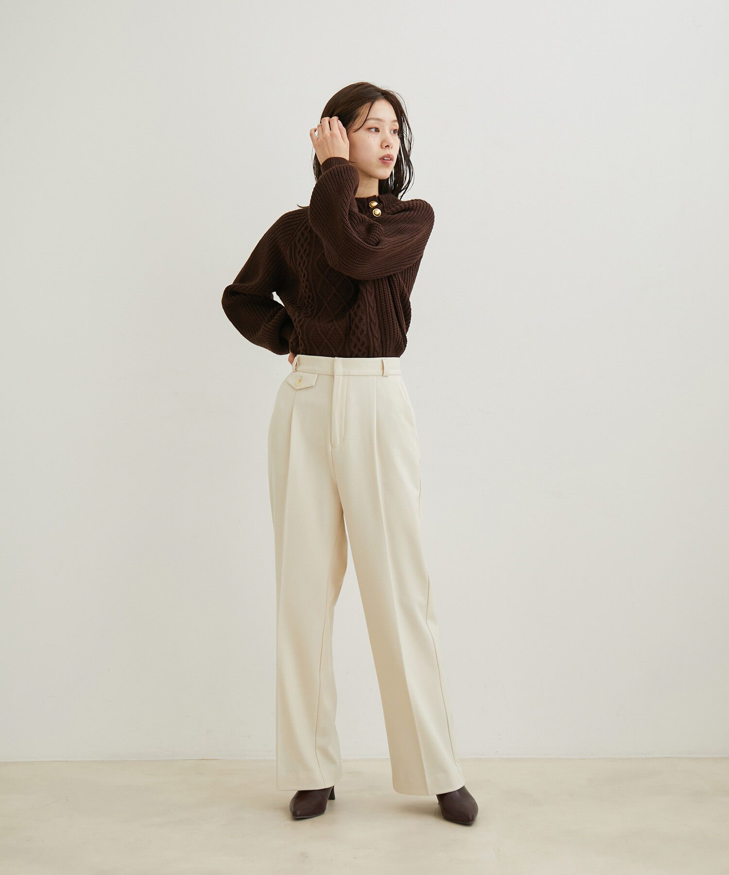 VIS「【HOT BEAUTY STRETCH】【洗える】ストレートパンツ」|その他|