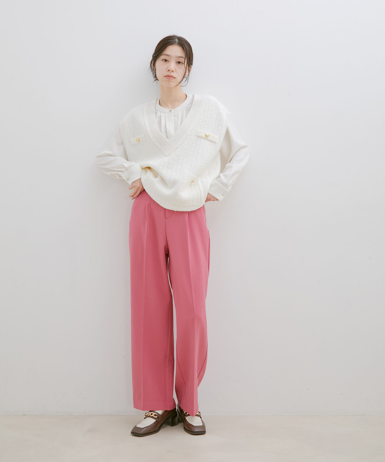 VIS「【HOT BEAUTY STRETCH】【洗える】ストレートパンツ」|その他|