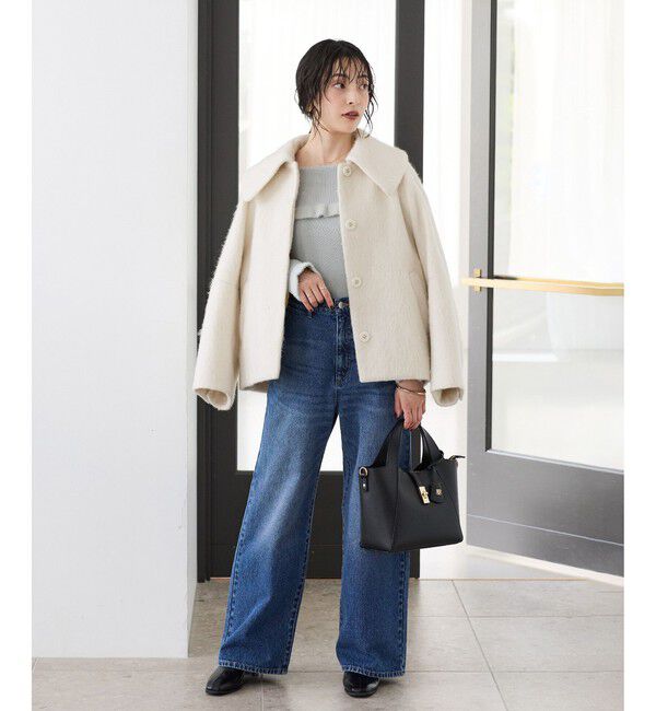 VIS「ビッグカラーモモンガシャギーショートコート」|その他|