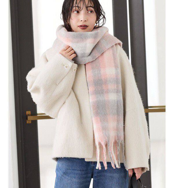 VIS「ビッグカラーモモンガシャギーショートコート」|その他|