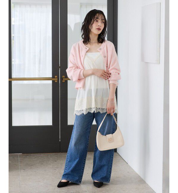 VIS「ハートビジュー釦カーディガン」|カーディガン|