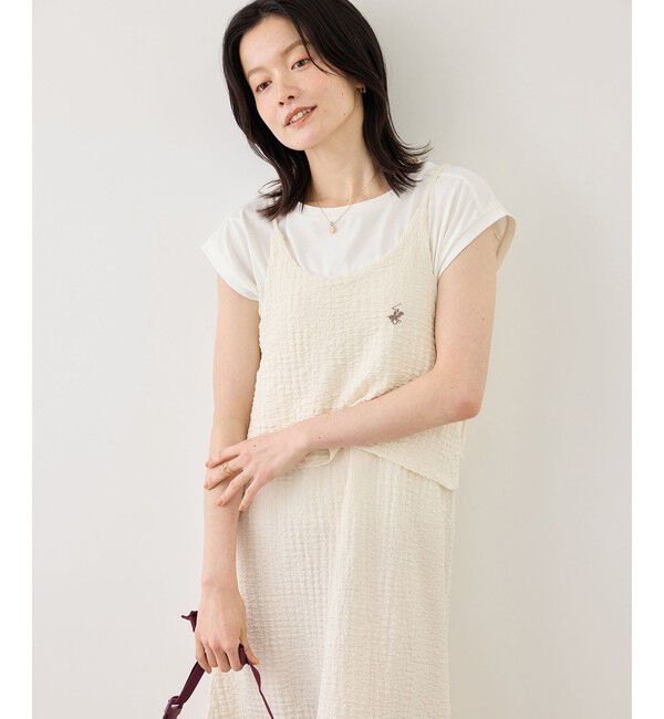 Rope&rsquo;Picnic「【BEVERLYHILLS POLO CLUB】ふくれジャガードキャミワンピース」|ワンピース|