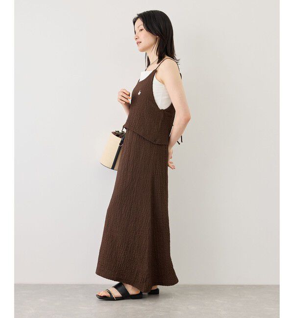 Rope&rsquo;Picnic「【BEVERLYHILLS POLO CLUB】ふくれジャガードキャミワンピース」|ワンピース|