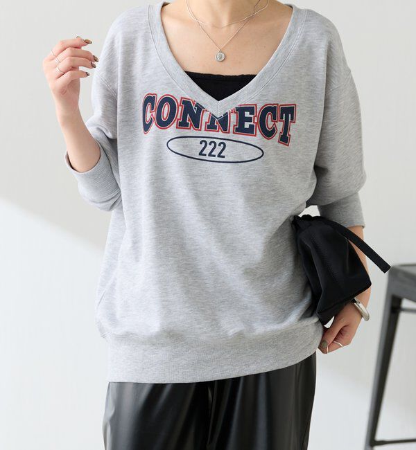  「CONNECTロゴVネックスウェット」|Tシャツ・カットソー|
