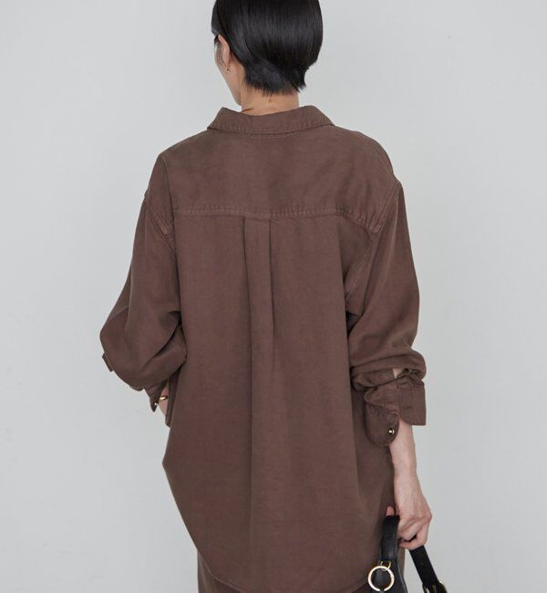  「《肌触り抜群/セットアップ可》リヨセルヴィンテージライクシャツ」|シャツ・ブラウス|