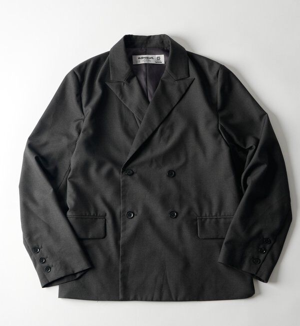  「【26AW LOOK掲載品番】【Sourcream】ダブルテーラードジャケット」|テーラードジャケット|グレー